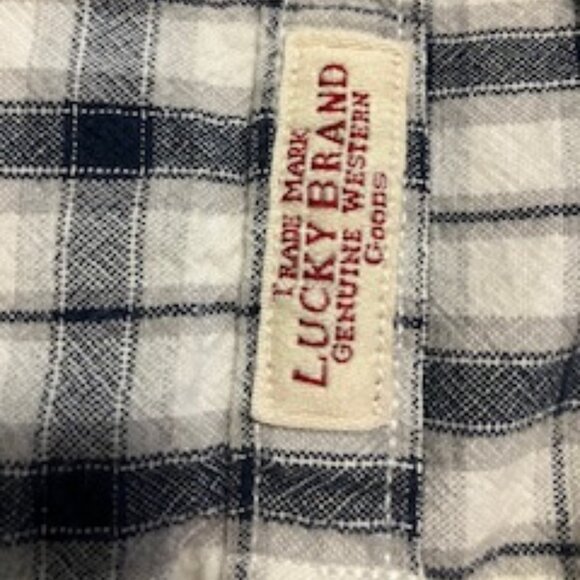 Lucky Brand L/S Snap Shirt  Size M  Classic Fit - Picture 7 of 11